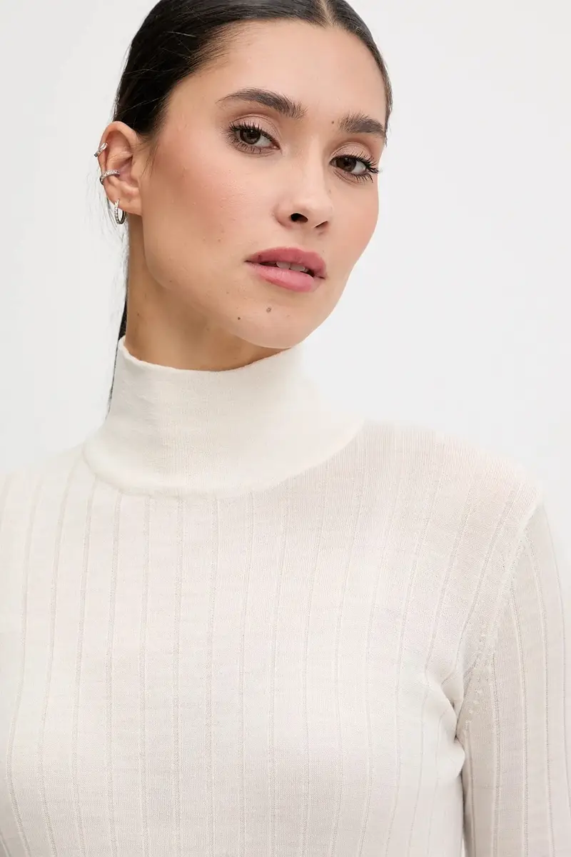 maglione in lana Beige miniatura 4