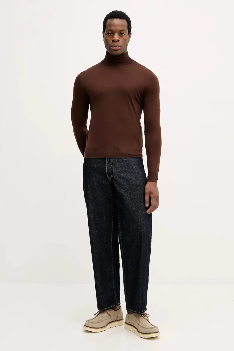 maglione in lana Marrone miniatura 2