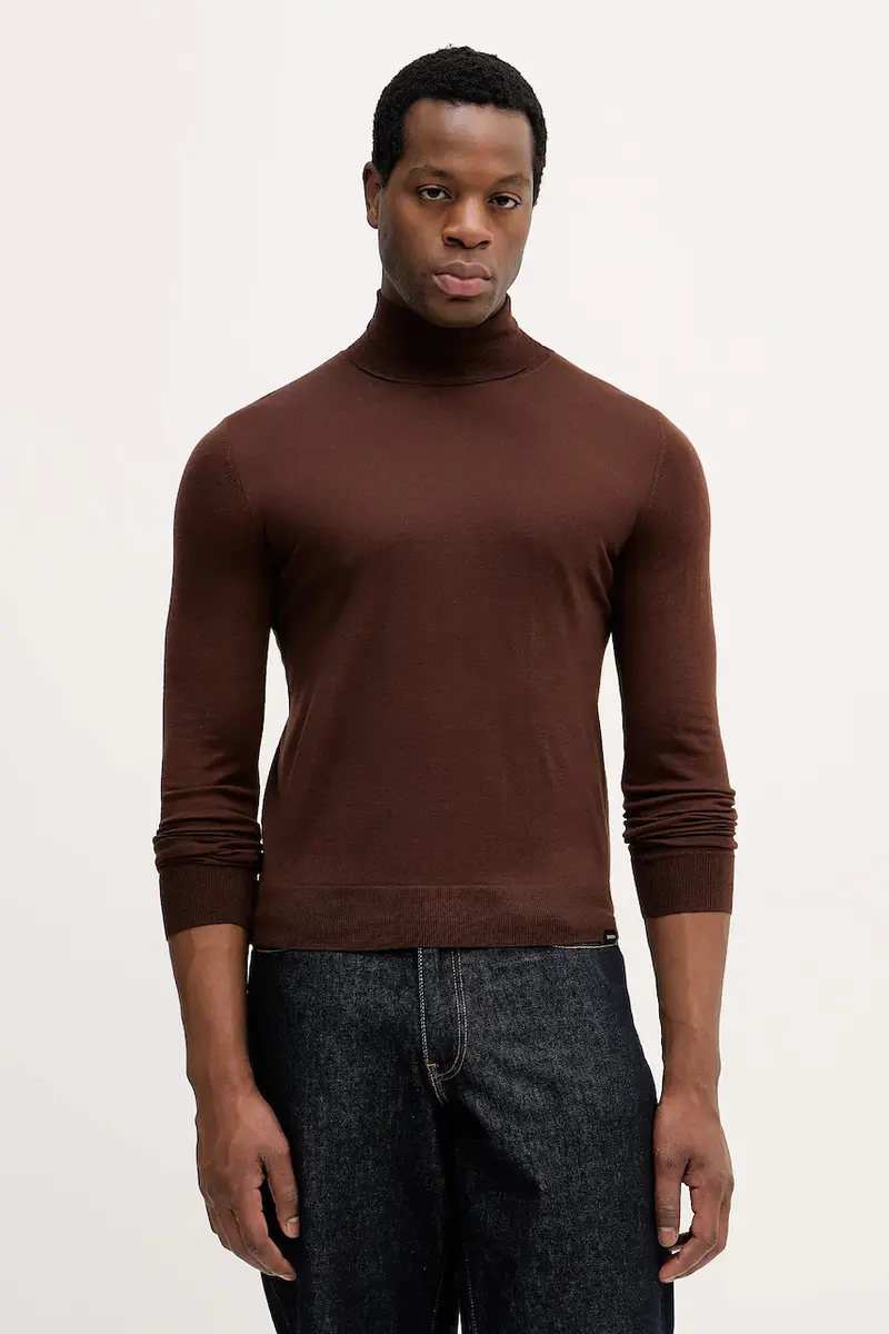 maglione in lana Marrone