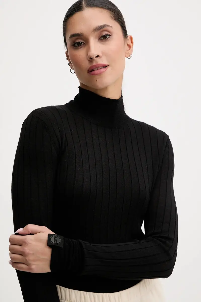 maglione in lana Nero miniatura 4