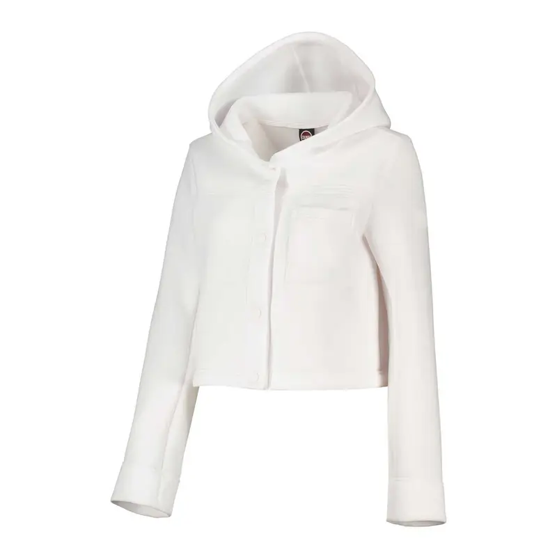 CAPPA CAPPUCCIO IN TESSUTO SCUBA DONNA Bianco