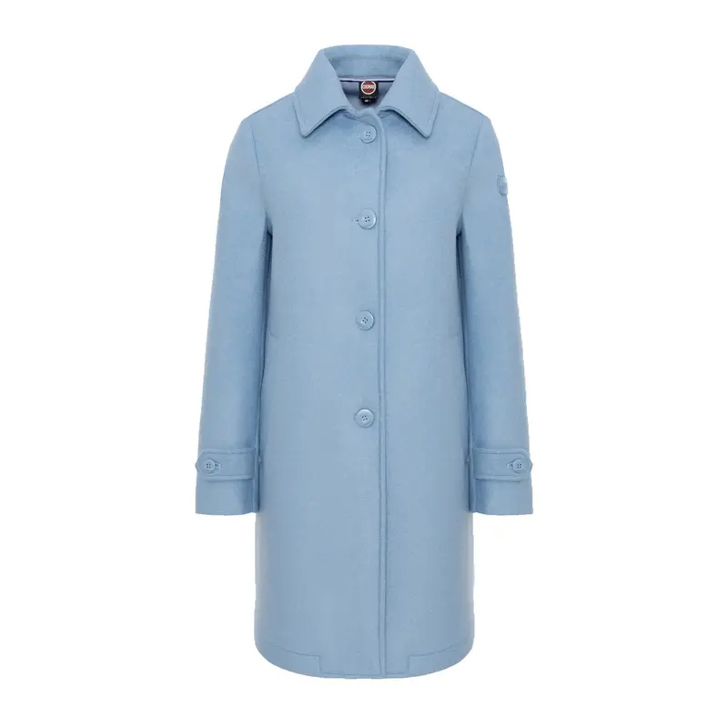 CAPPOTTO LANA E NEOPRENE DONNA Azzurro