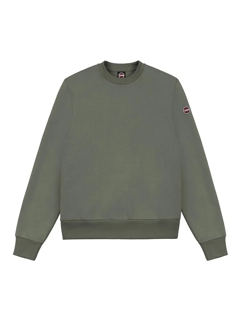 Felpa girocollo in cotone Verde