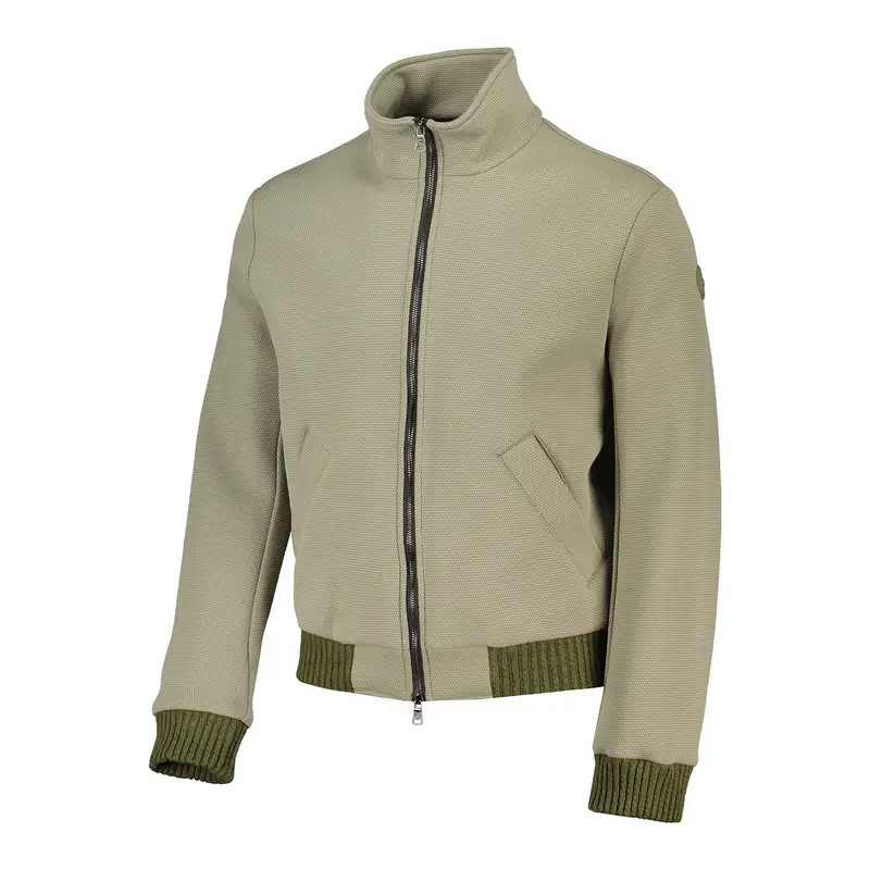 GIACCA BOMBER MISTO LANA A NIDO D'APE Verde