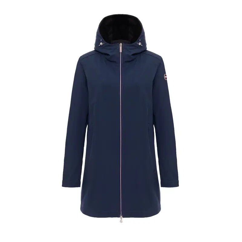 GIACCA CON CAPPUCCIO RAIN SOFT SHELL DONNA Blu