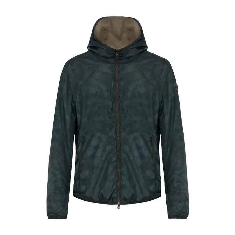 GIACCA CON CAPPUCCIO REVERSIBILE Verde