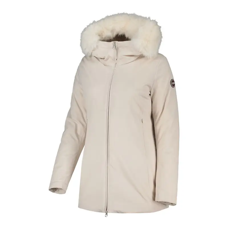 GIACCA CON CAPPUCCIO STRETCH 3L DONNA Bianco