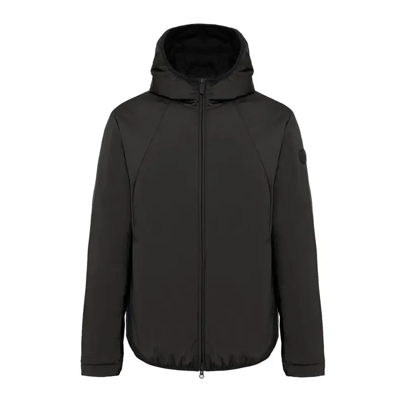 GIACCA CON CAPPUCCIO STRETCH Nero