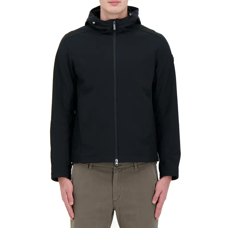GIACCA CON CAPPUCIO IN SOFT SHELL