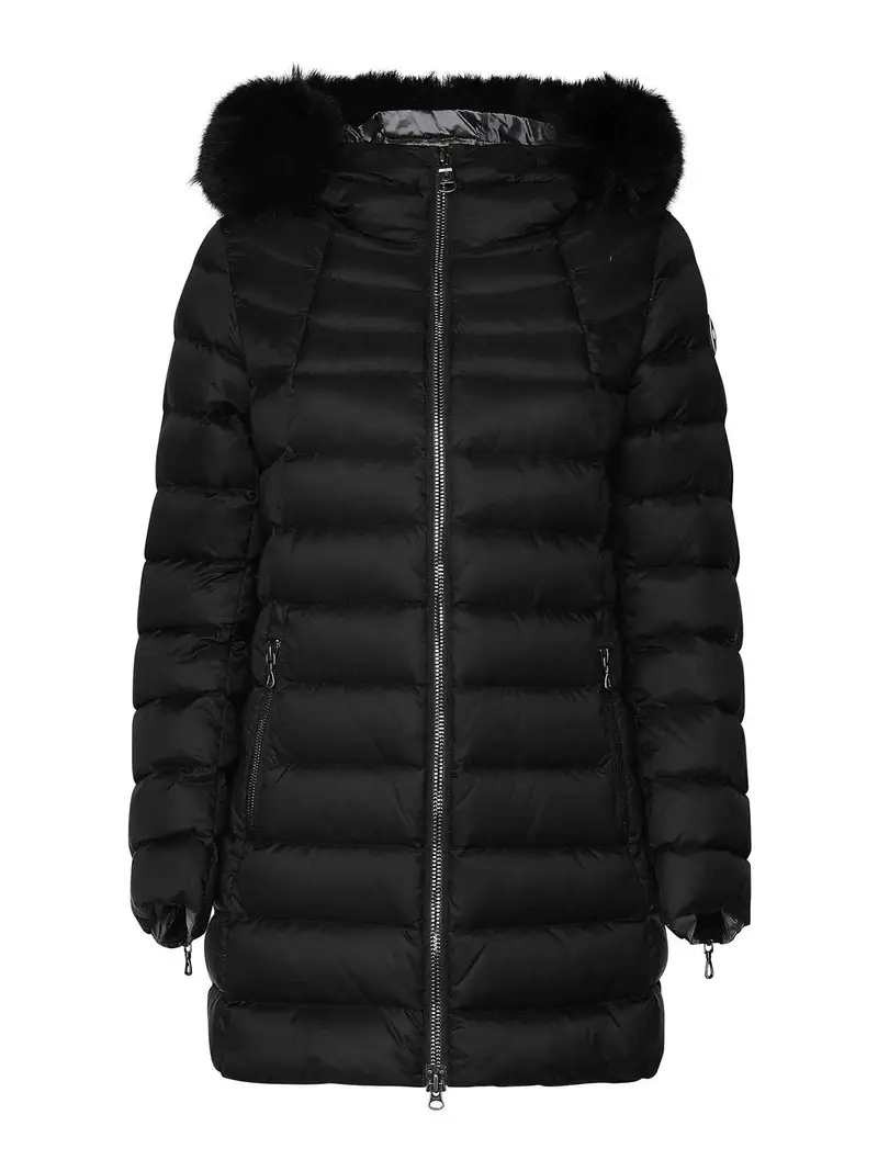 Giacca lunga imbottita Nero