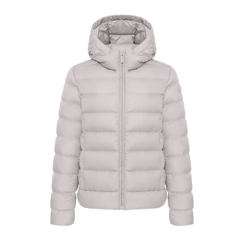 PIUMINO CON CAPPUCCIO OPACO DONNA Bianco