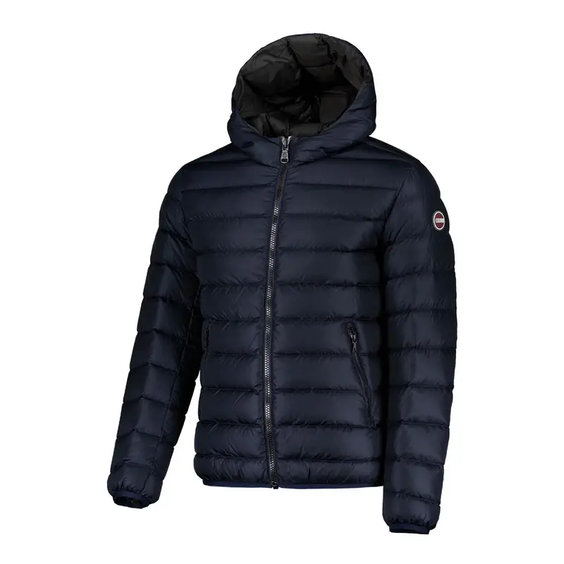 PIUMINO CON CAPPUCCIO RECYCLED Blu