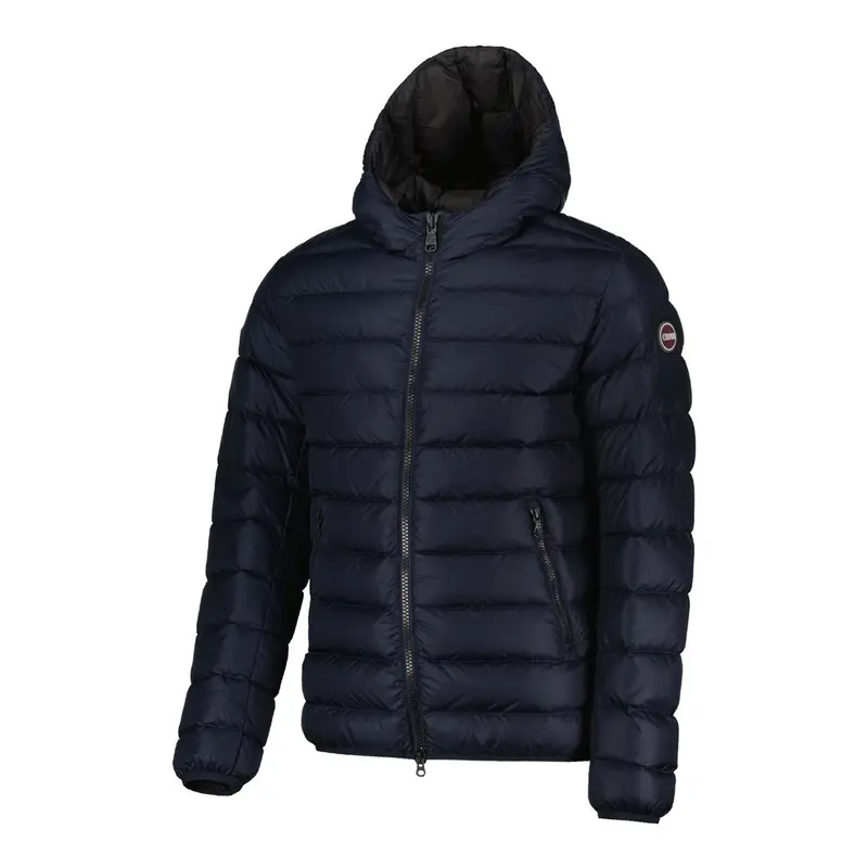 PIUMINO CON CAPPUCCIO RECYCLED Blu