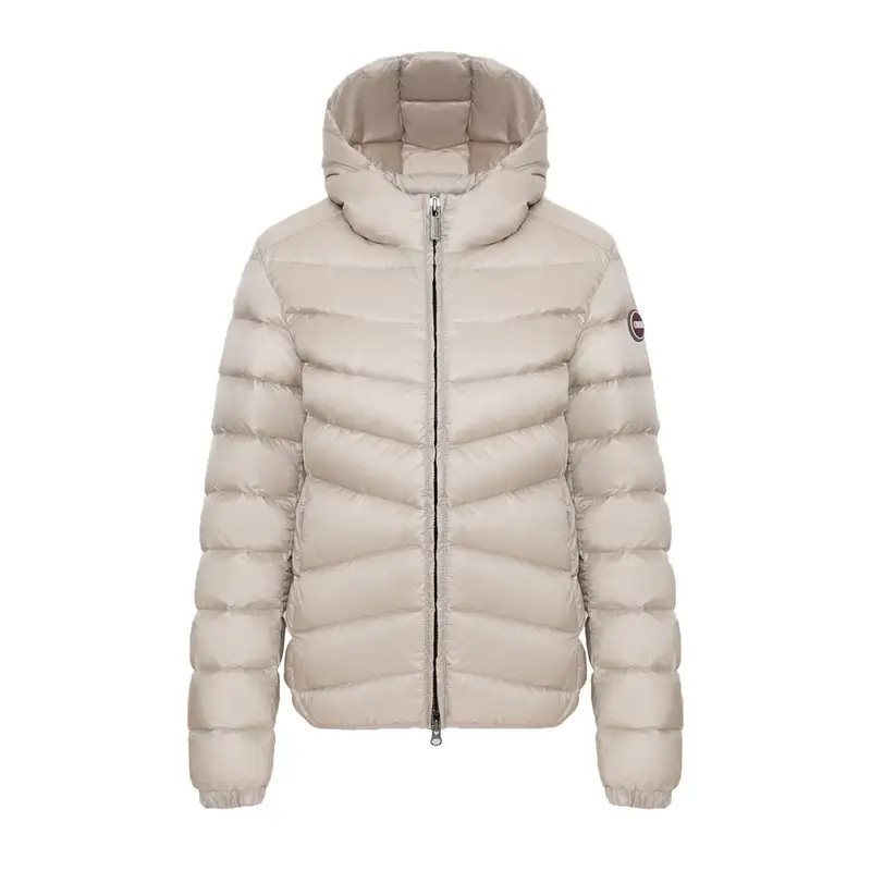 PIUMINO CON CAPPUCCIO RECYCLED DONNA Bianco