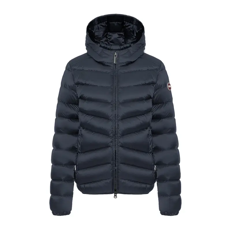 PIUMINO CON CAPPUCCIO RECYCLED DONNA Blu