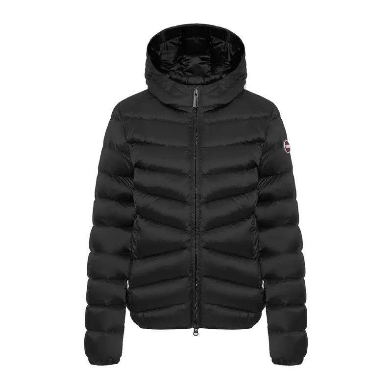 PIUMINO CON CAPPUCCIO RECYCLED DONNA Nero