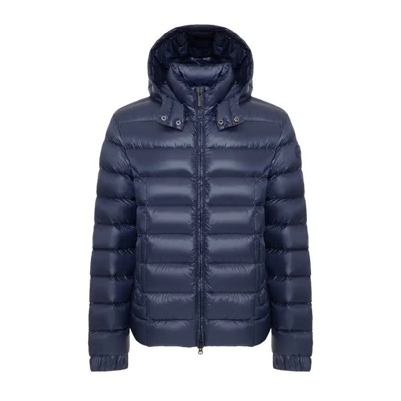 PIUMINO CON CAPPUCCIO STACCABILE Blu