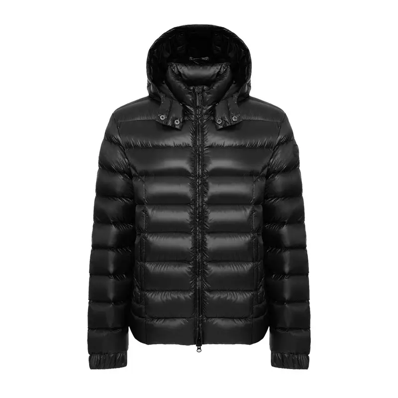 PIUMINO CON CAPPUCCIO STACCABILE Nero