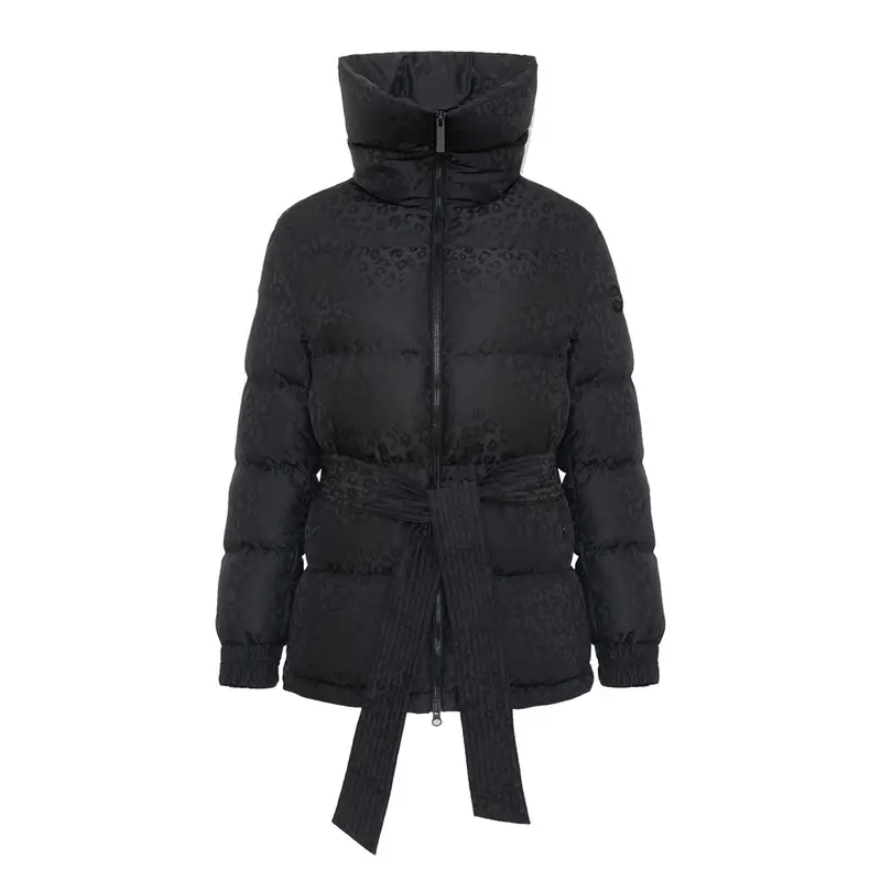 PIUMINO CON CINTURA STAMPA ANIMALIER DONNA