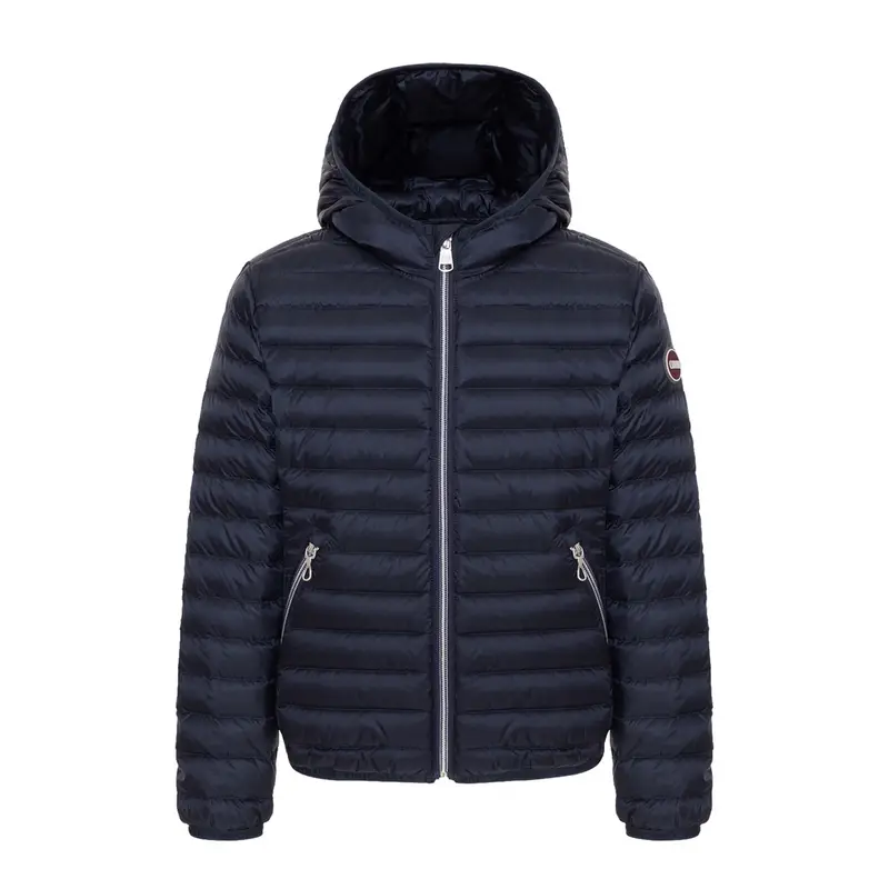 PIUMINO LEGGERO CON CAPPUCCIO BAMBINA Blu