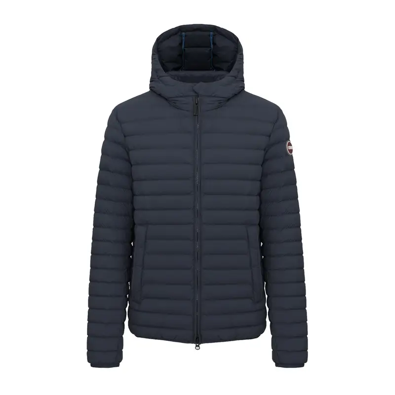 PIUMINO LEGGERO CON CAPPUCCIO RECYCLED Blu