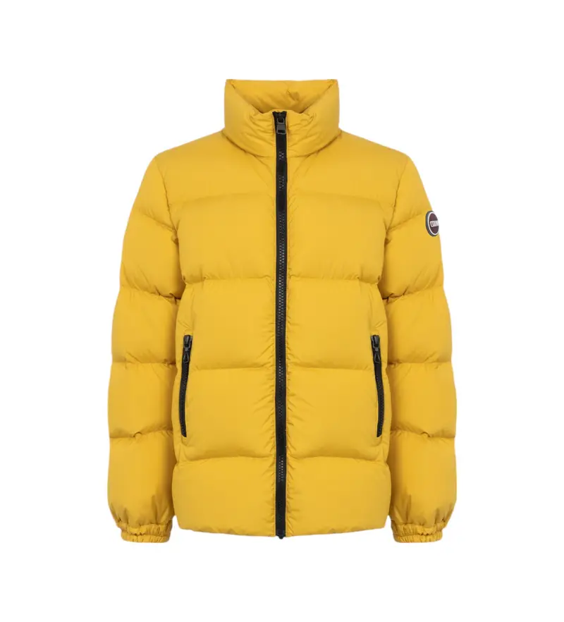 per donna/ragazza 3434 Piumino con cappuccio giallo (12años= 154cm), Casual, Poliestere, moda per bambini