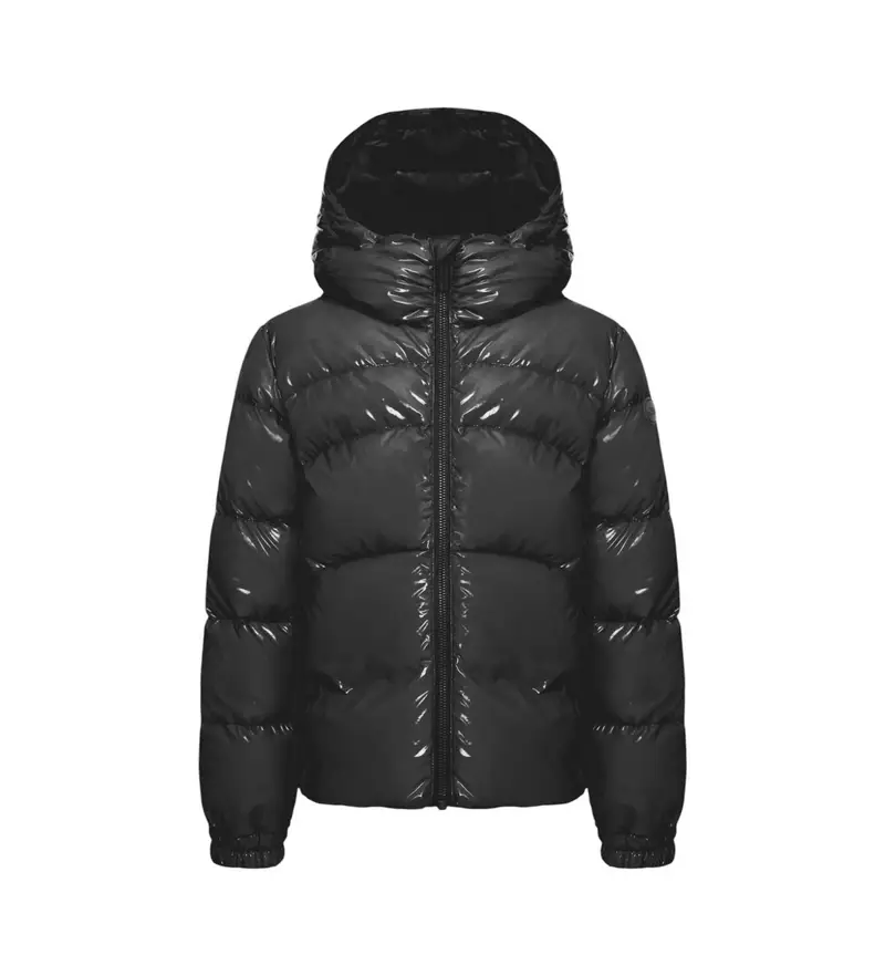per ragazza. 3475 Cappotto nero in piuma (12 años = 154cm), Casual, Nylon, moda per bambini