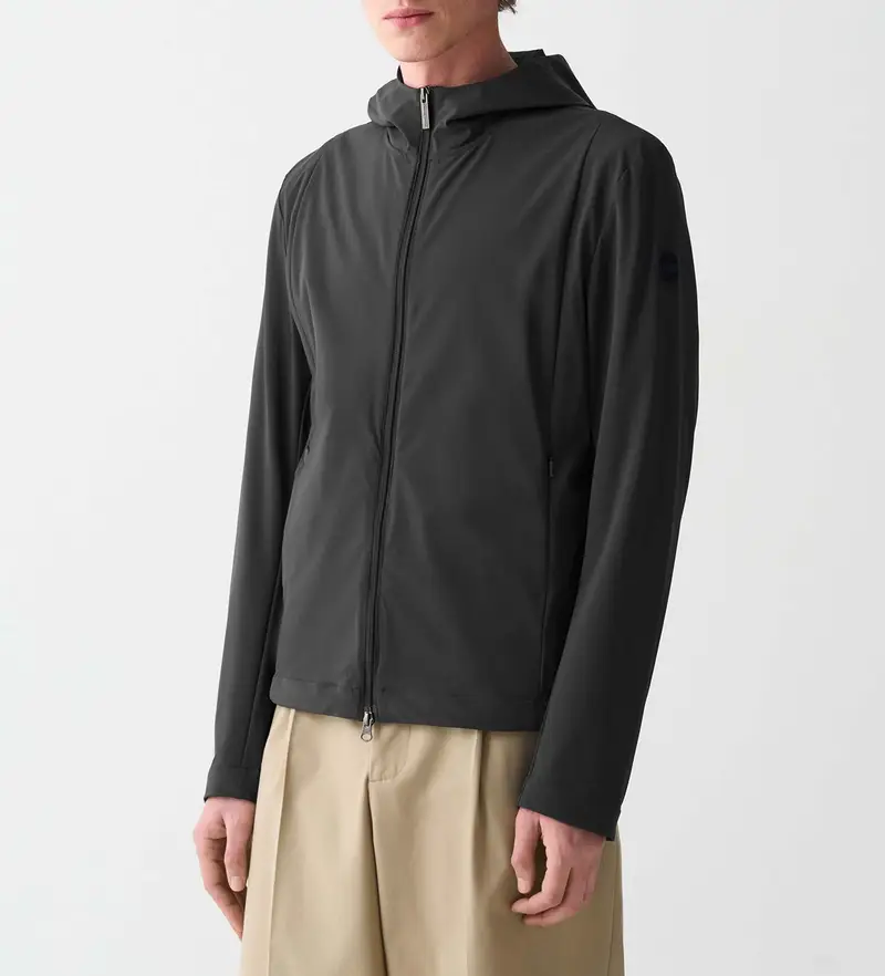 per uomo 1811-9ZB Giacca nera originale (48), Nero, Casual, Poliamide