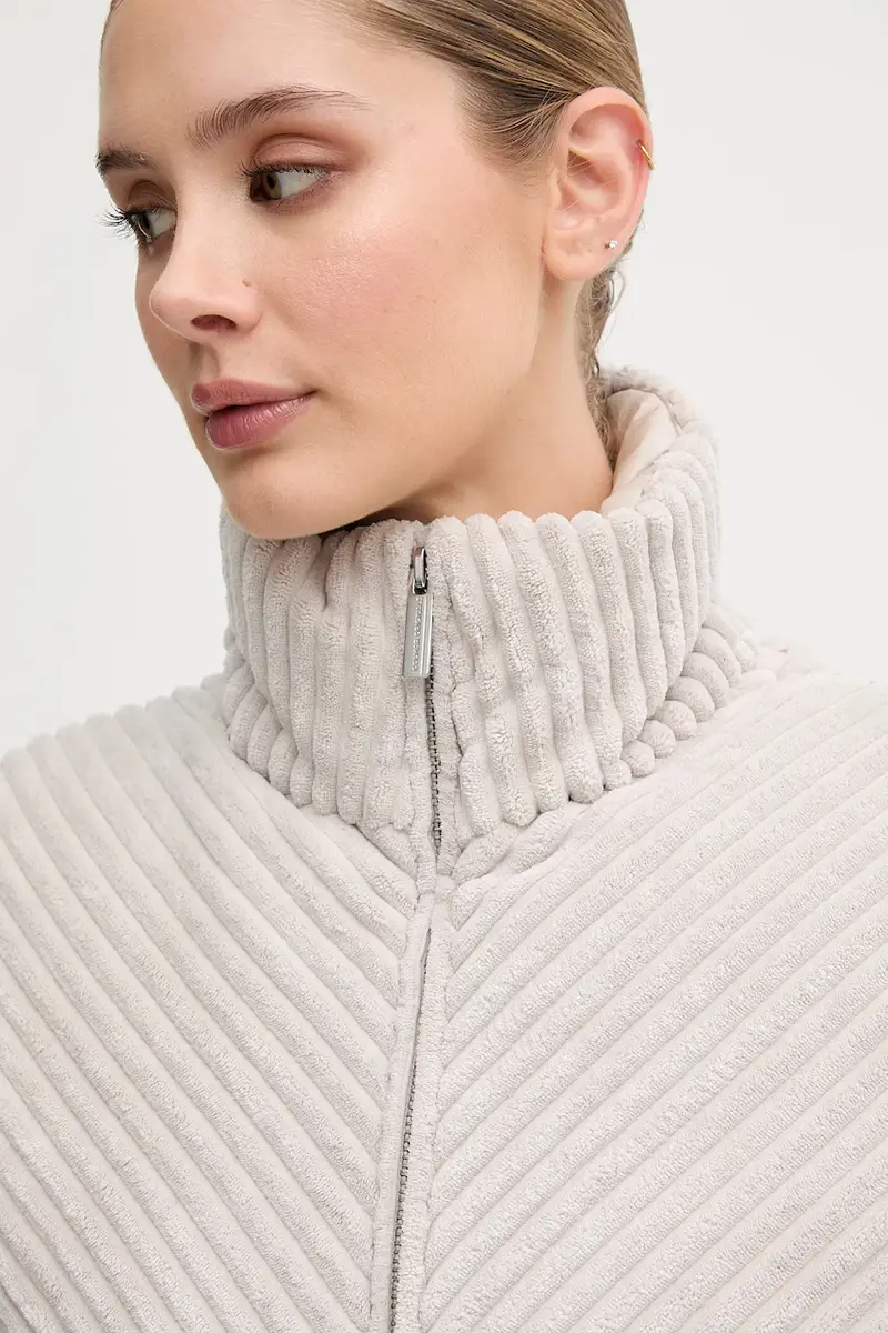 piumino in velluto a coste colore beige 2187.2ZM miniatura 4