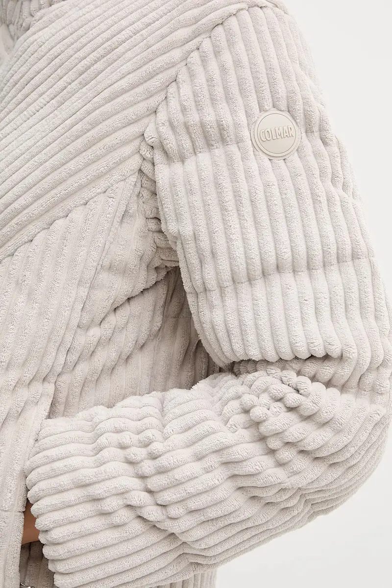 piumino in velluto a coste colore beige 2187.2ZM miniatura 5