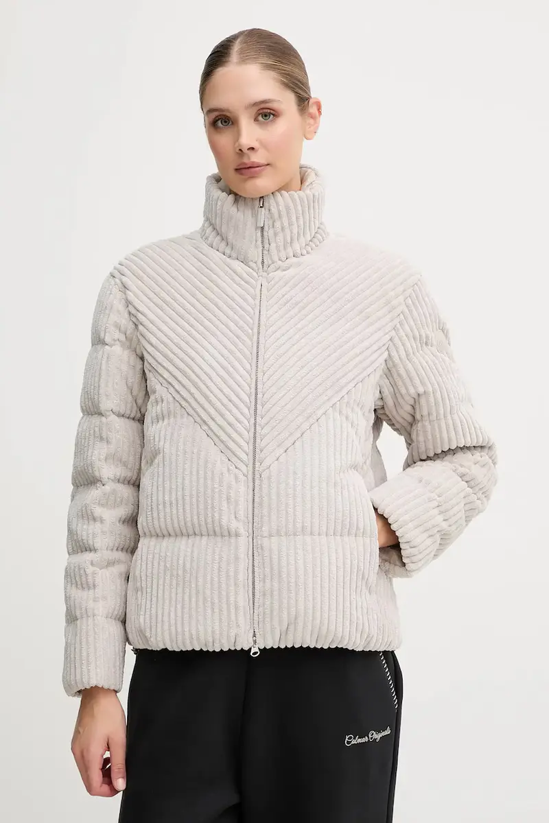 piumino in velluto a coste colore beige 2187.2ZM