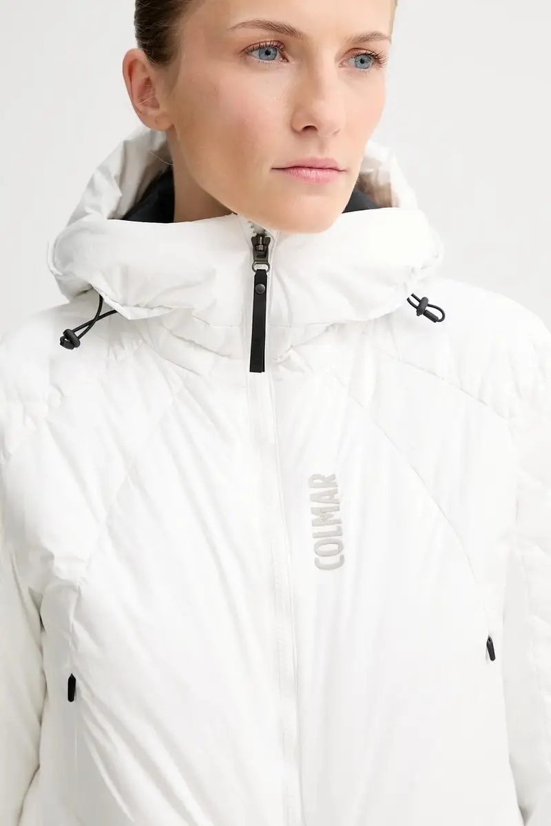 tuta da sci in piuma Bianco miniatura 4