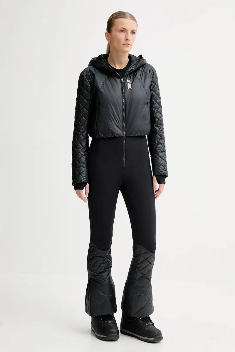 tuta da sci in piuma Nero miniatura 2