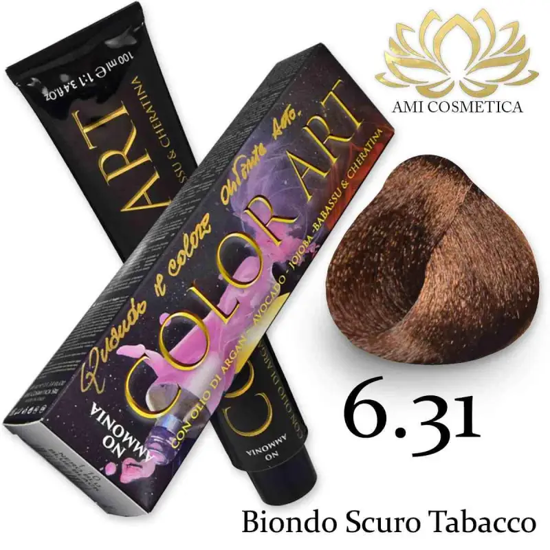 senza ammoniaca 100 ml 6,31 biondo scuro tabacco