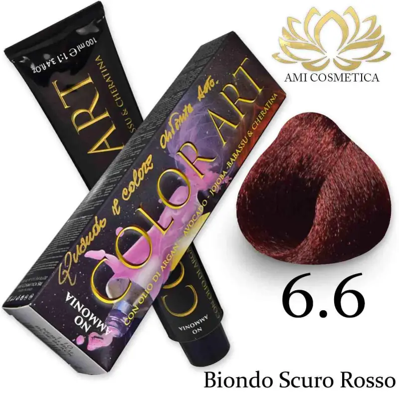 senza ammoniaca 100 ml 6.6 biondo scuro rosso