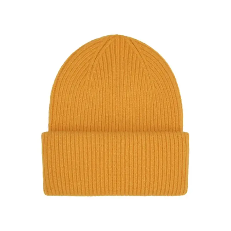 Cappello di lana Colorful Standard Merino burned yellow