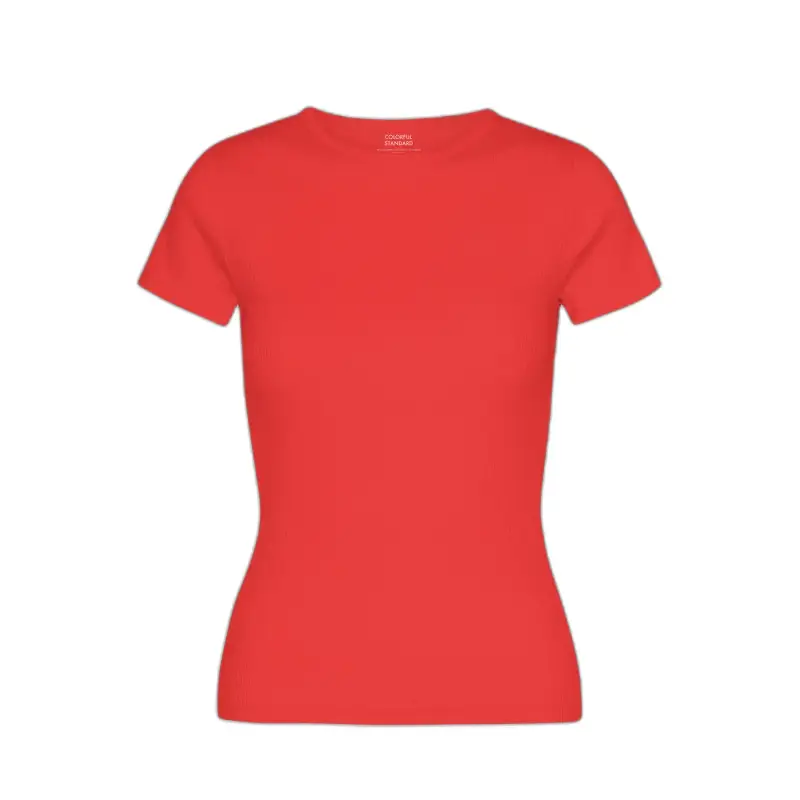 T-shirt da donna a coste Colorful Standard Organic