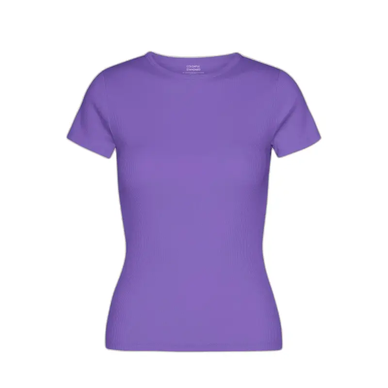 T-shirt da donna a coste Colorful Standard Organic
