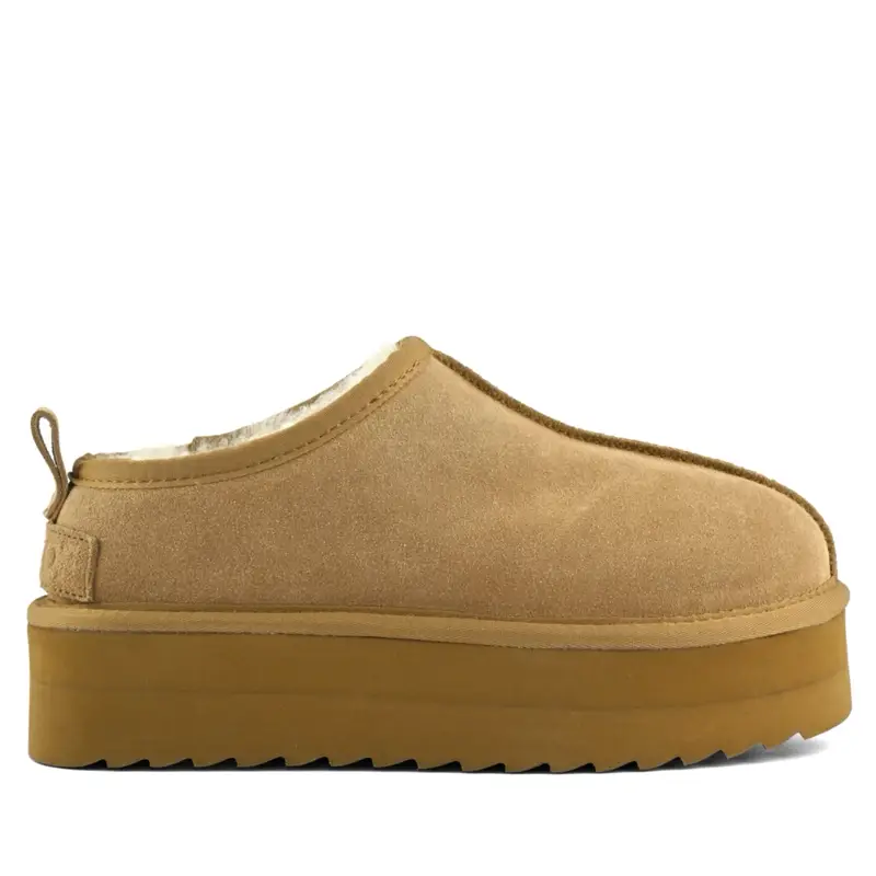 Sabot Platform Sheep Cuoio, Marrone