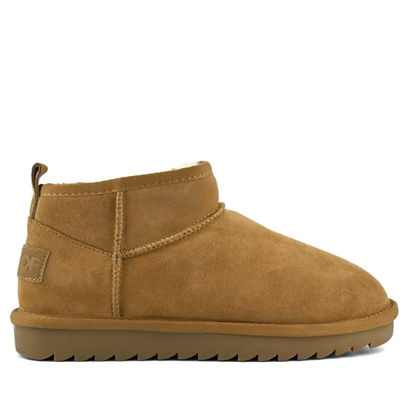 Short Sheepskin Boot Cuoio