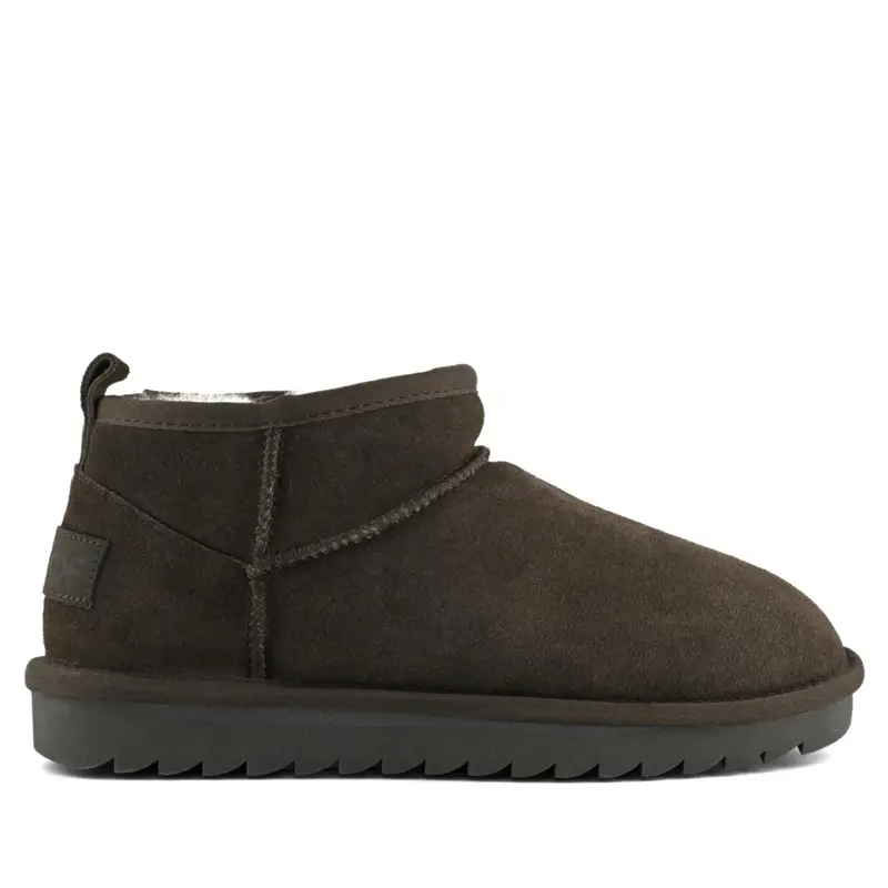 Short Sheepskin Boot Marrone, Testa Di Moro