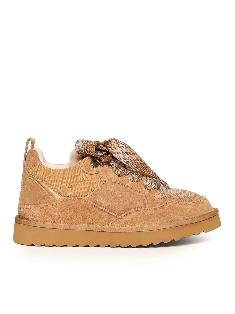 Sneaker in pelle scamosciata Marrone