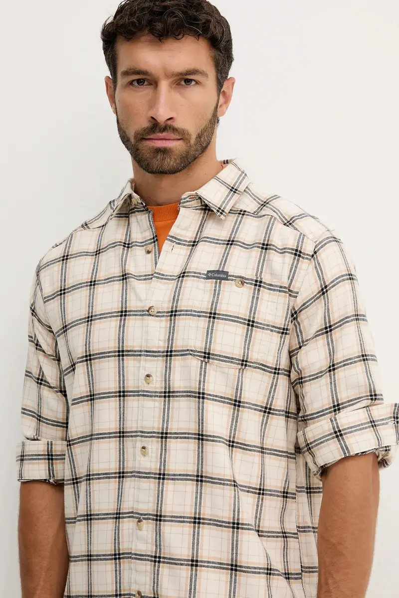 camicia Cornell Woods uomo colore blu 1617951 Beige miniatura 4