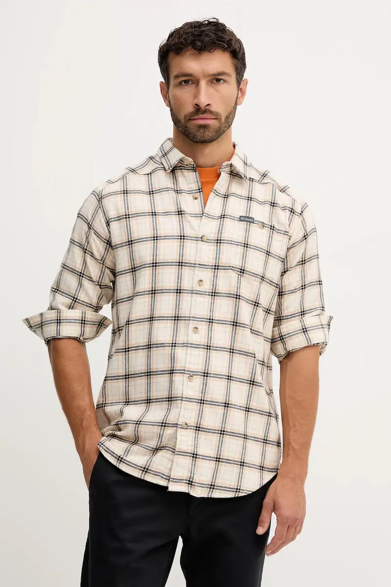 camicia Cornell Woods uomo colore blu 1617951 Beige