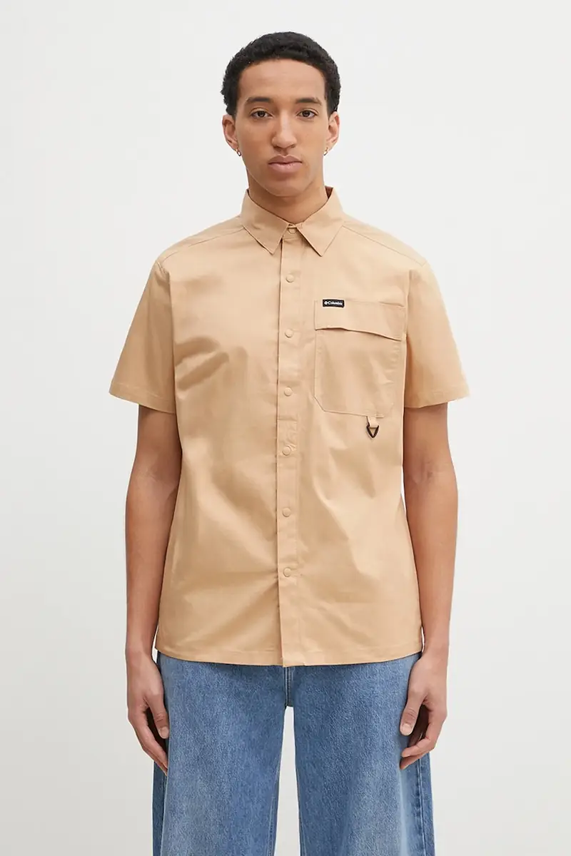 camicia Landroamer Twill Shirt uomo colore marrone 2120591