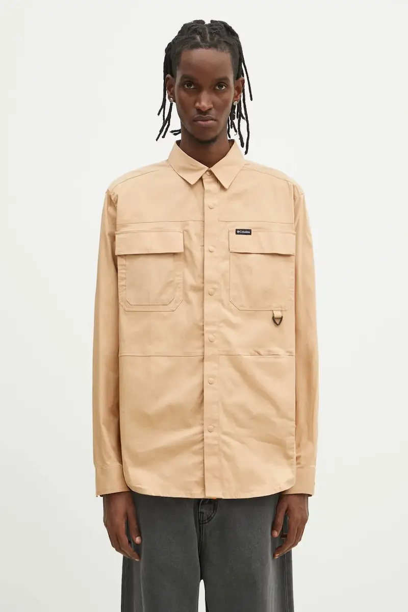 camicia Landroamer Twill uomo colore marrone 2120581