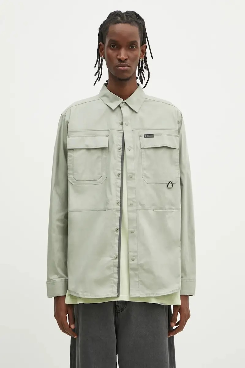 camicia Landroamer Twill uomo colore verde 2120581