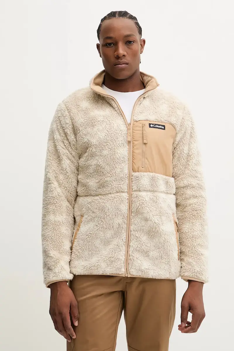 felpa da esterno double face Winter Pass colore beige 2135651