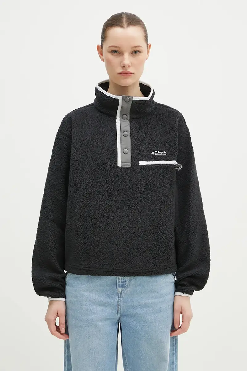 felpa da sport Helvetia colore grigio con applicazione 2092231 Nero