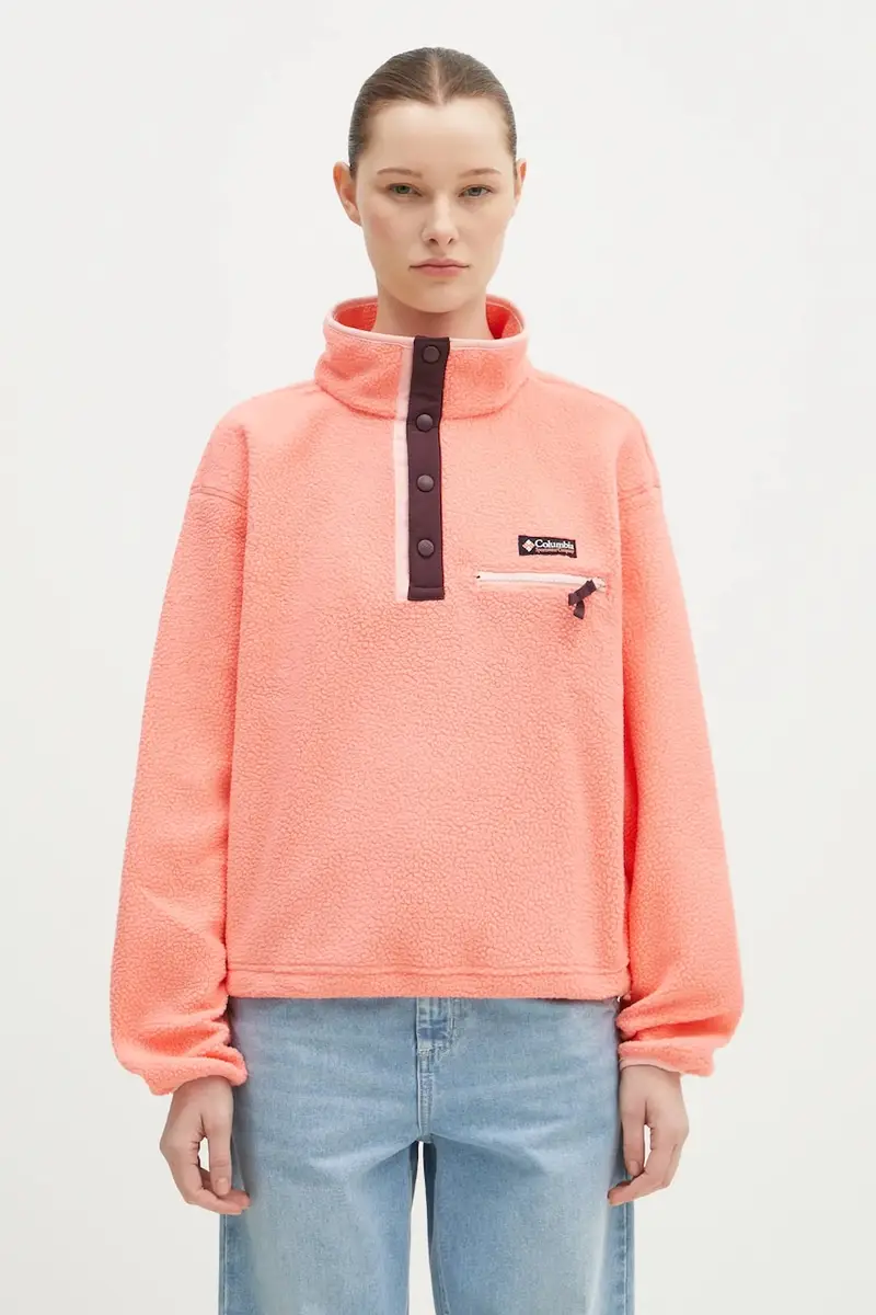 felpa da sport Helvetia colore grigio con applicazione 2092231 Rosa